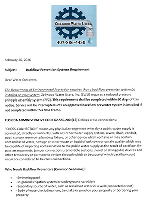 Backflow REquirements